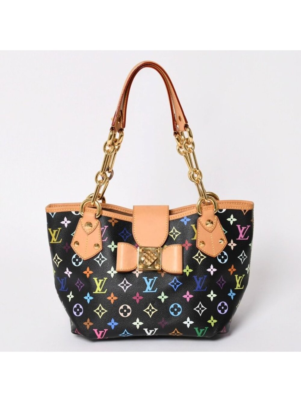 Louis Vuitton Takashi Murakami Monogram Multicolor Annie MM Shoulder Bag Noir